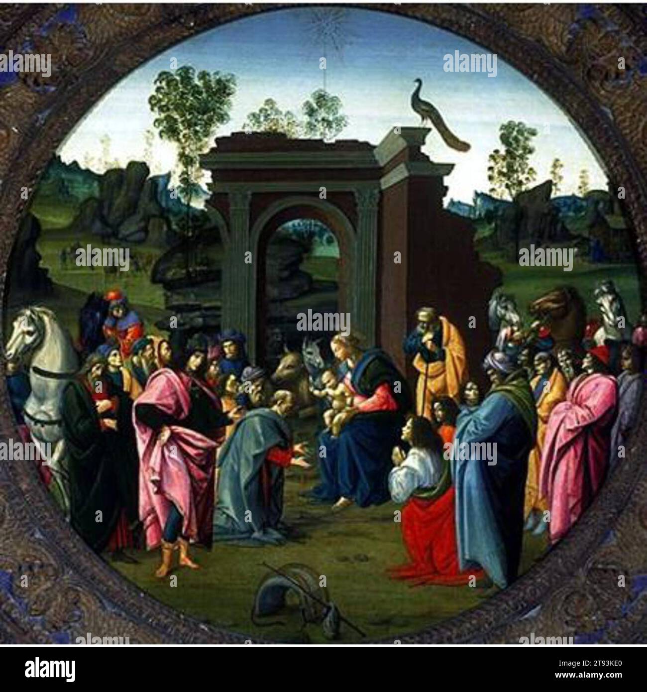 The Adoration of the Magi c. 1490 by Bartolomeo Di Giovanni Stock Photo ...
