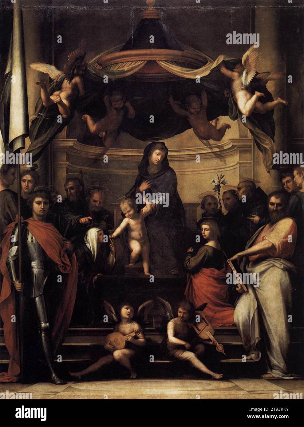 Mystic Marriage of St Catherine 1512 by Fra Bartolomeo Stock Photo - Alamy