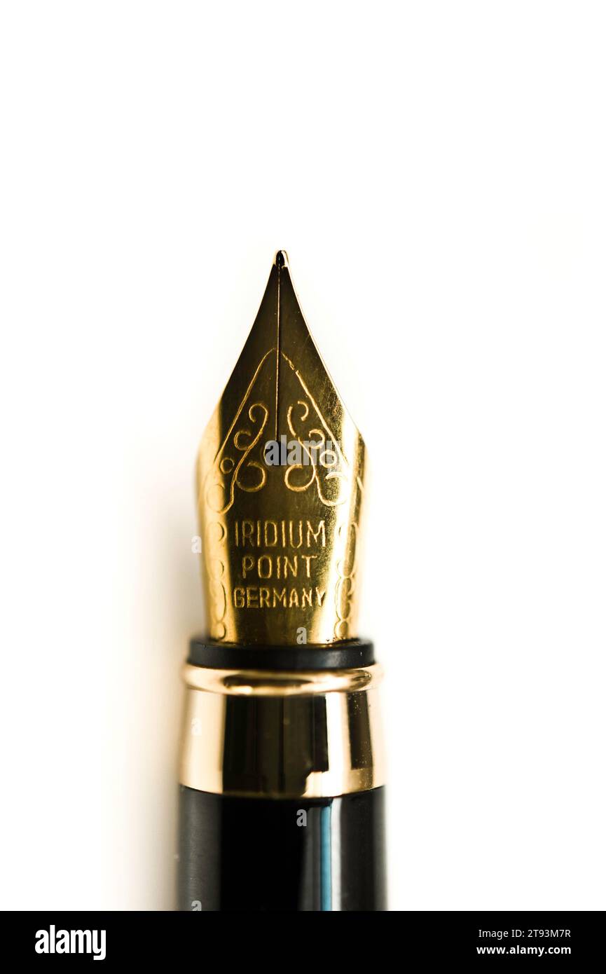 fountain pen nib isolated Stock Photo Alamy