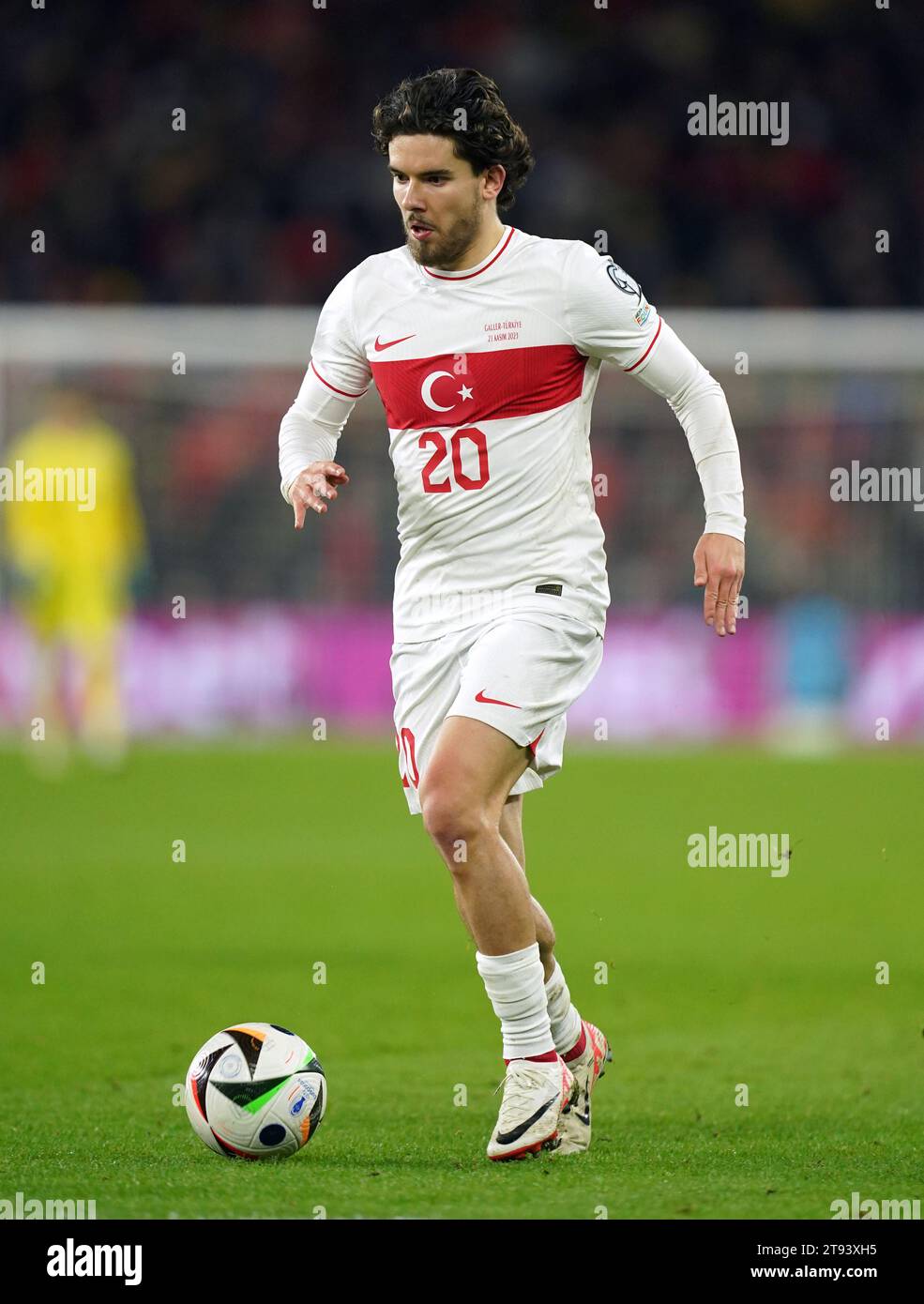 Turkey's Ferdi Kadioglu during the UEFA Euro 2024 Qualifying Group D match at the Cardiff City Stadium. Picture date: Tuesday November 21, 2023. Stock Photo