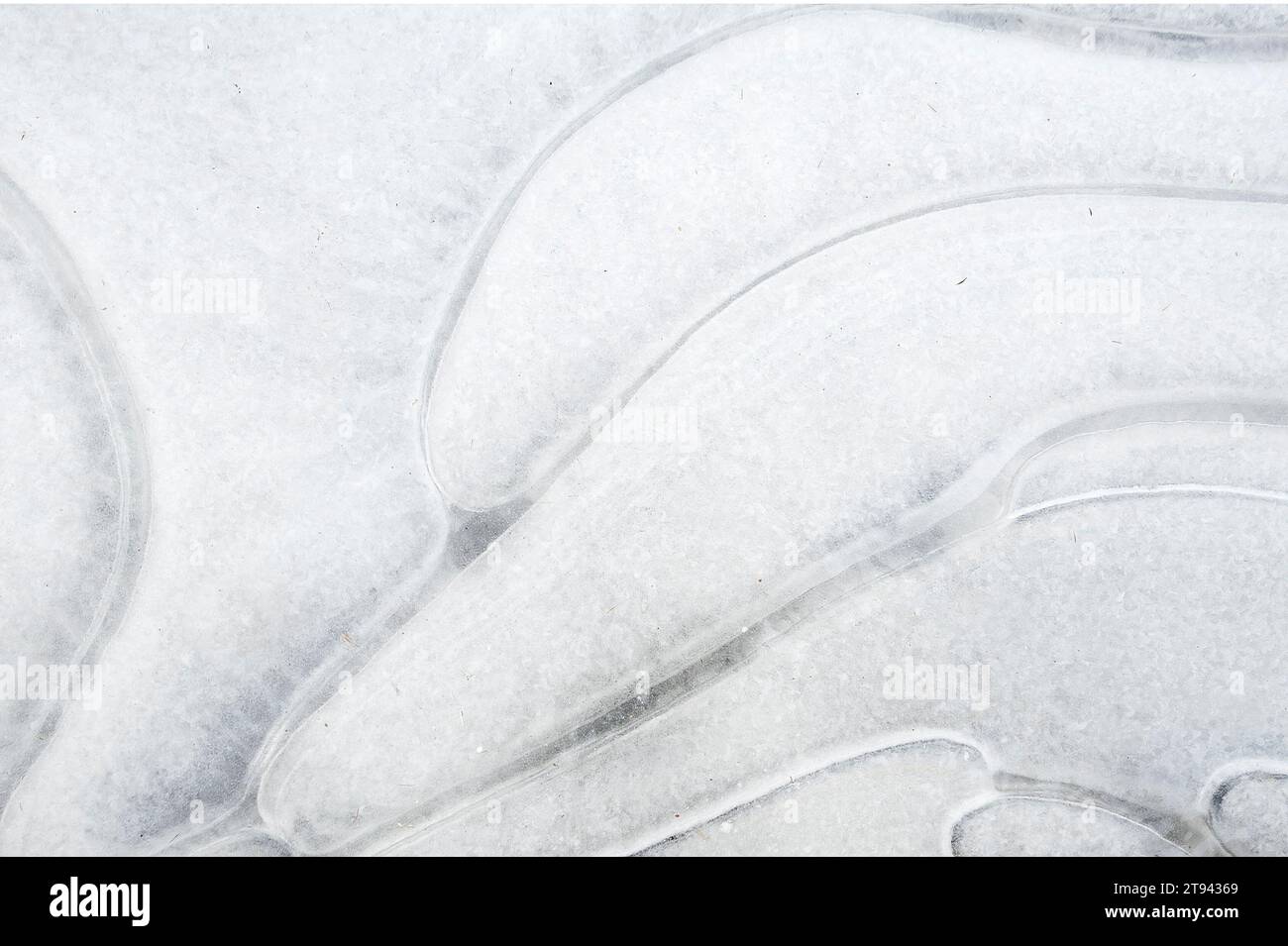 Ice pattern in winter Stock Photo