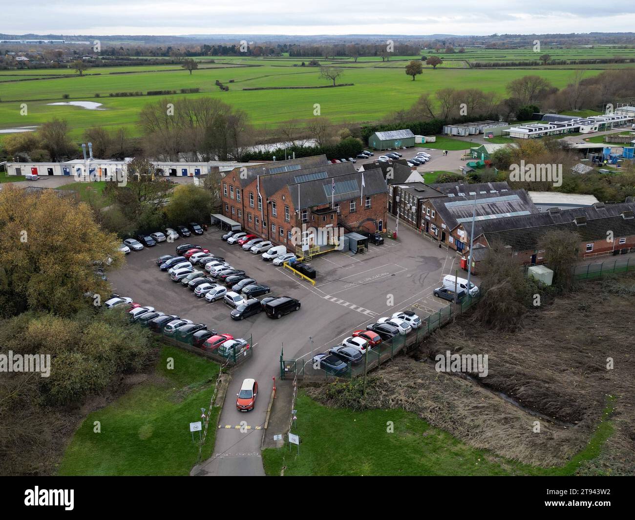 PW Defence factory in Draycott, Derbyshire, now owned by WesCom Defence. The site was the scene of an explosion on January 20 2023, which resulted in the death of 19-year-old Fabian Rozniatowski, who died as a result of burns sustained in the explosion. An inquest into his death was opened and adjourned today. Picture date: Wednesday November 22, 2023. Stock Photo