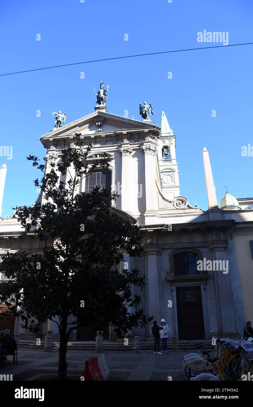 Milano Italy - Church of San Giorgio al Palazzo Stock Photo