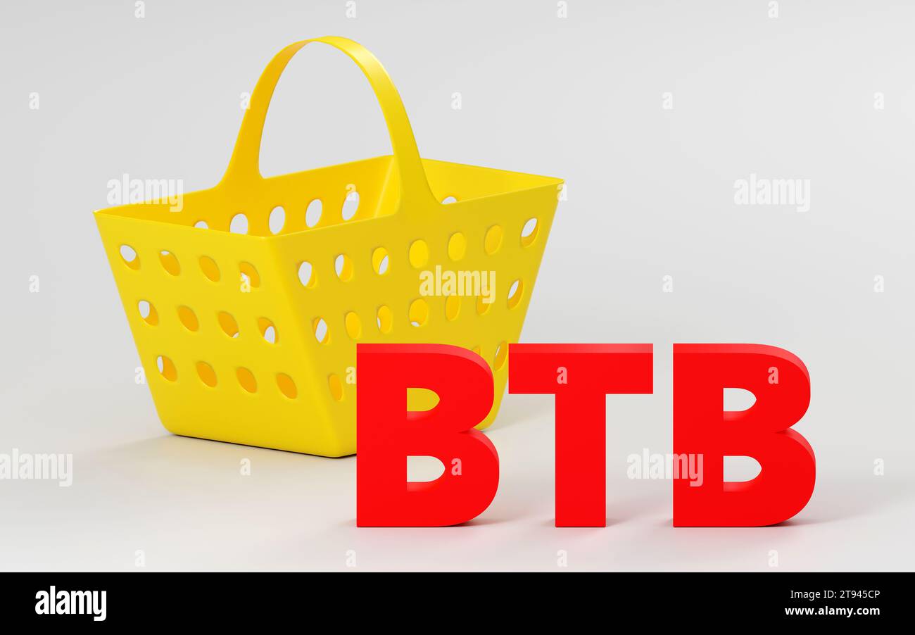 Luxury bright red sign btb 3d soft light, smooth background, 3d ...