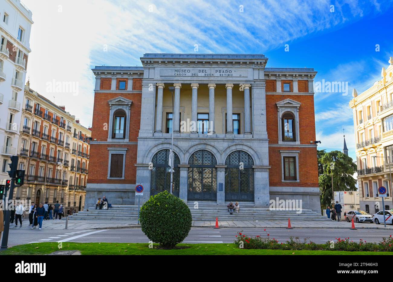 Facade of the National Prado Museum, the most important museum in
