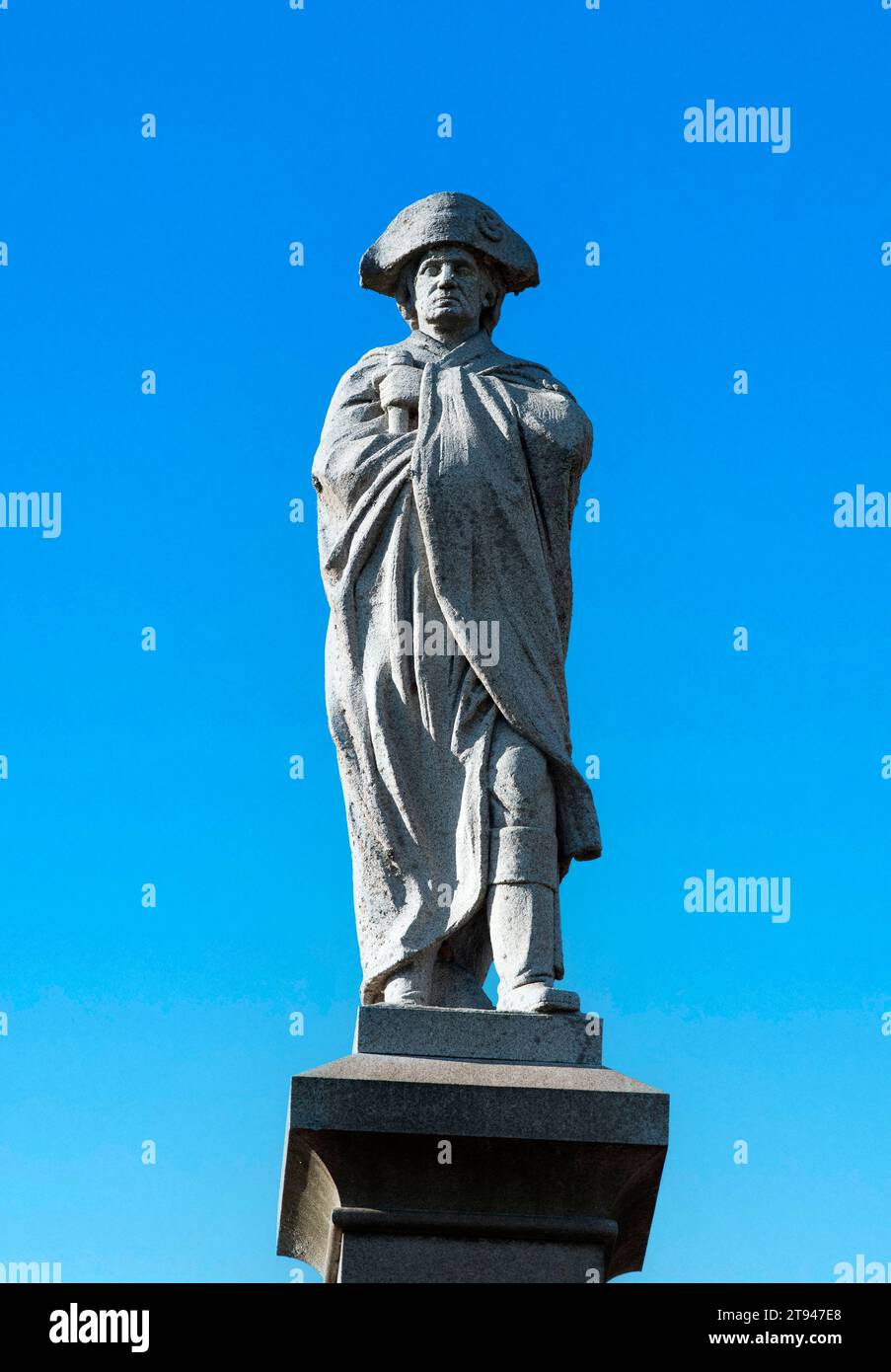 Statue of George Washington at Washington Crossing Historic Park Stock Photo