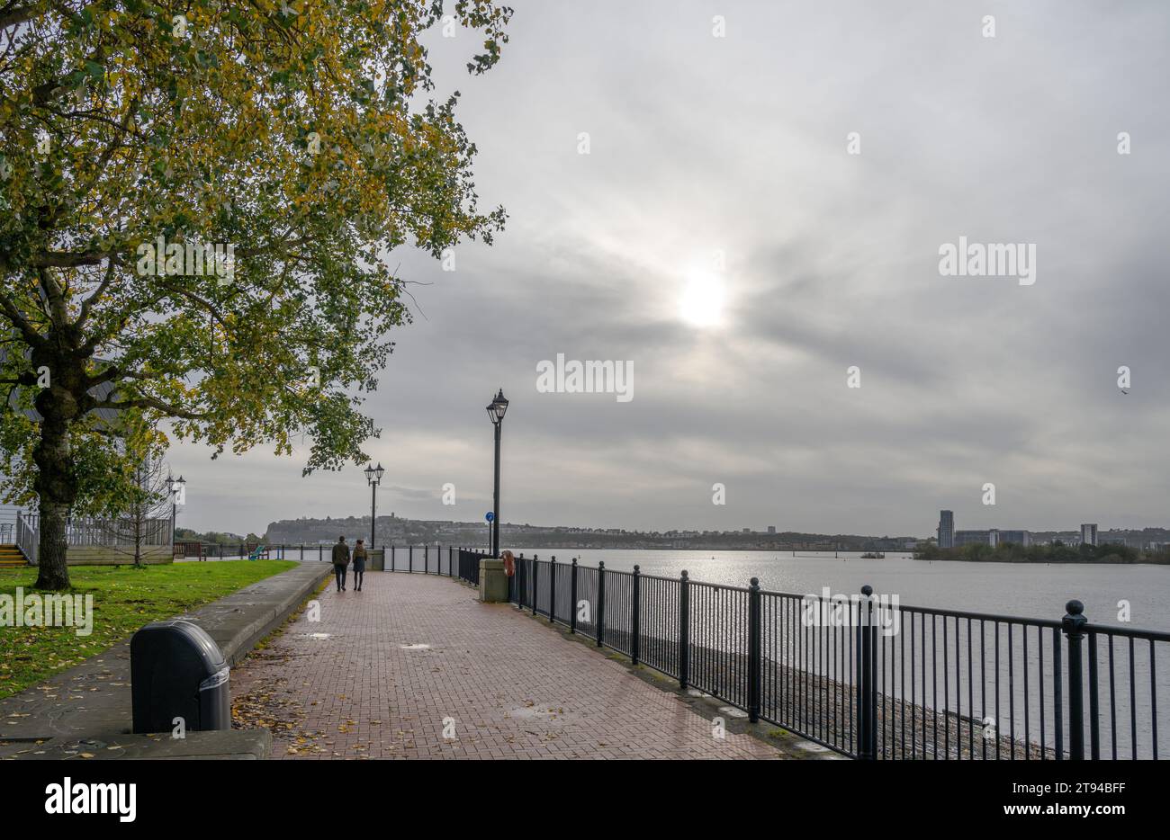 The waterfront in Cardiff Bay, Cardiff, Wales, UK Stock Photo