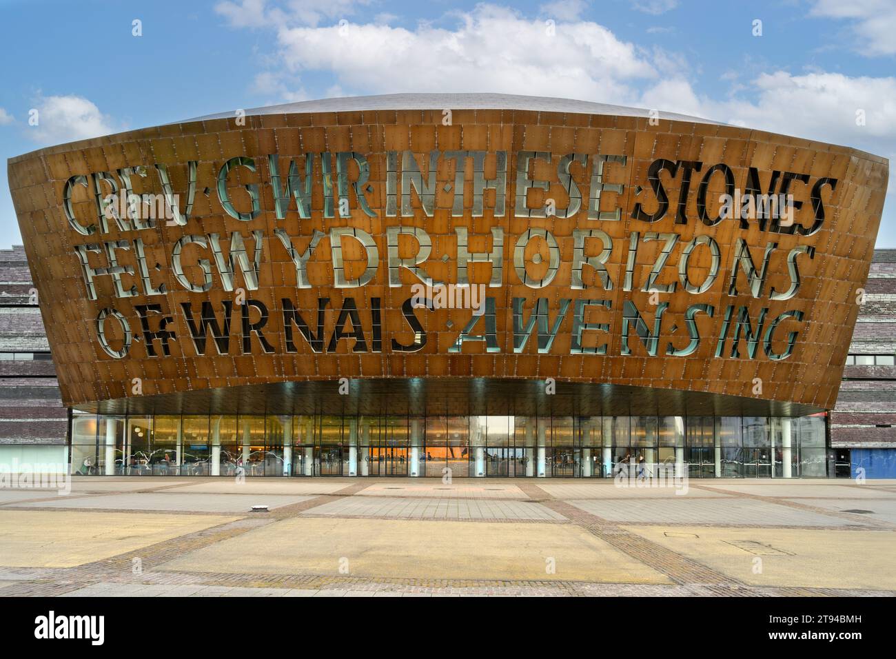 The Wales Millennium Centre, Cardiff Bay, Cardiff, Wales, UK Stock Photo