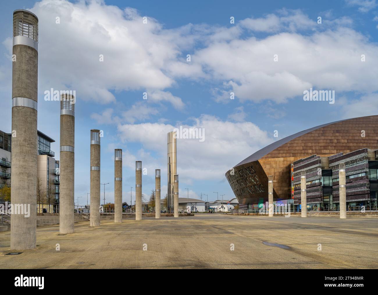 The Wales Millennium Centre, Cardiff Bay, Cardiff, Wales, UK Stock Photo