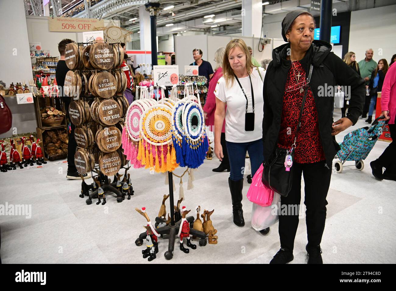 London, UK, 22th November 2023. The opening day of the Ideal Home Show Christmas, Olympia London, London, UK. Stock Photo