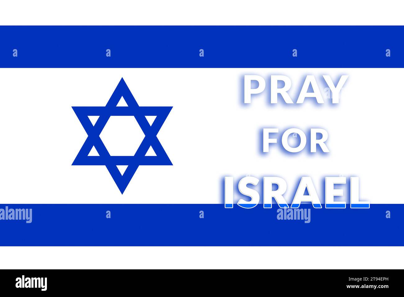 Pray for Israel. Banner for design. Text Stock Photo
