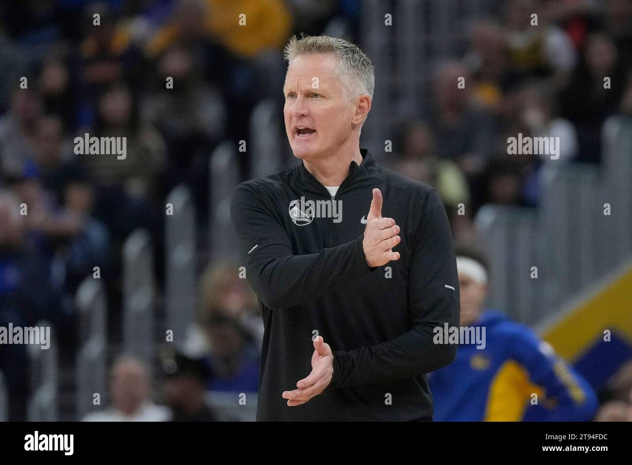 Golden State Warriors head coach Steve Kerr during an NBA basketball