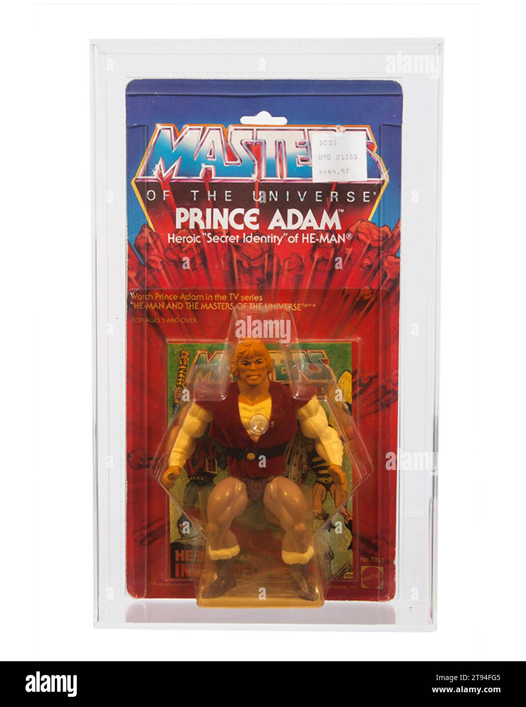 1984 Mattel Masters of The Universe Series 3 Prince Adam Carded Toy