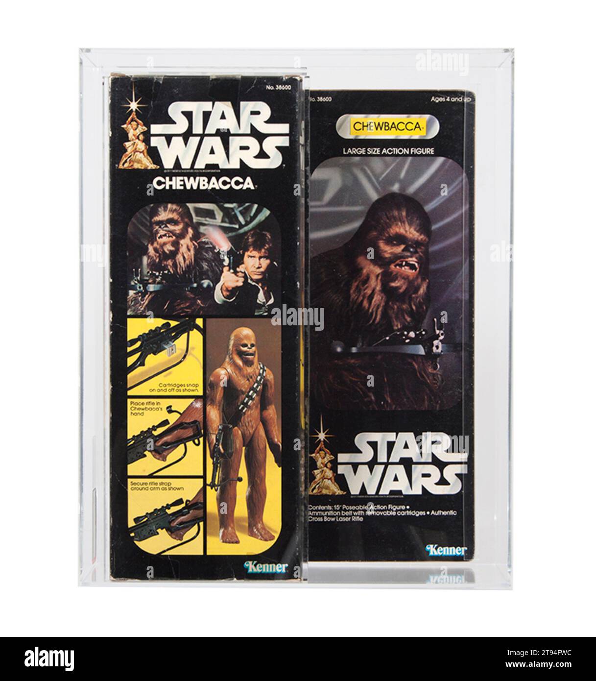 Kenner Star Wars Chewbacca Action Figure AFA Stock Photo