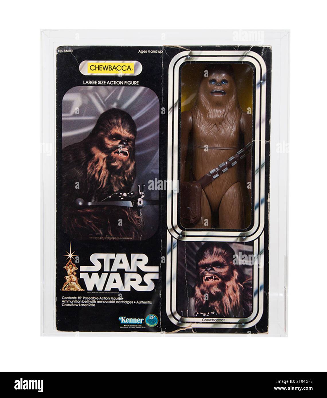 Kenner Star Wars Chewbacca Action Figure AFA Stock Photo