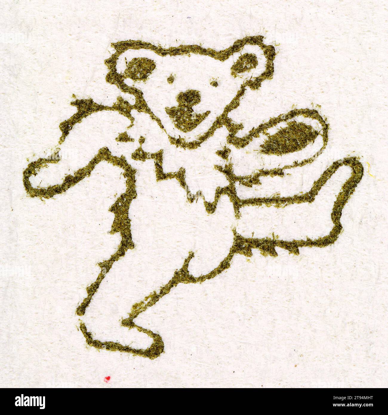 The Grateful Dead Dancing Bears, 1982 - BLOTTER ACID - LSD [Lysergic acid diethylamide] Stock Photo