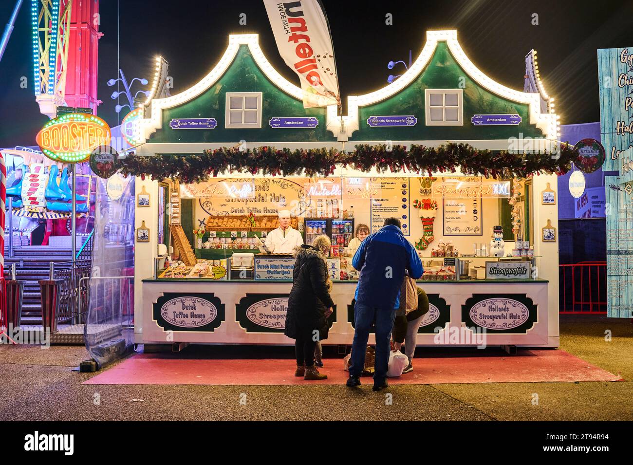 Blackpool Christmas market and fair 2023 on the Tower festival headland