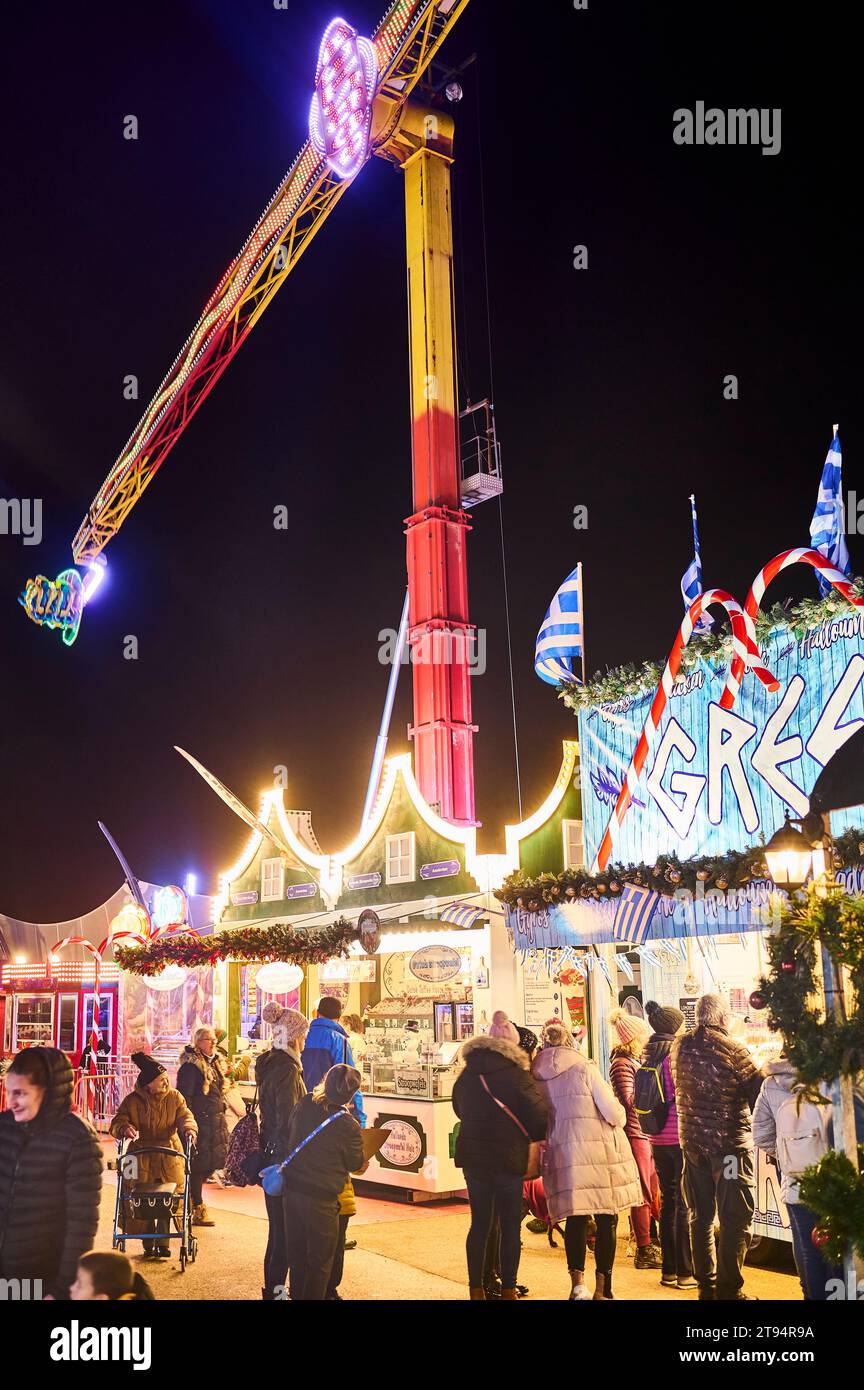 Blackpool Christmas market and fair 2023 on the Tower festival headland