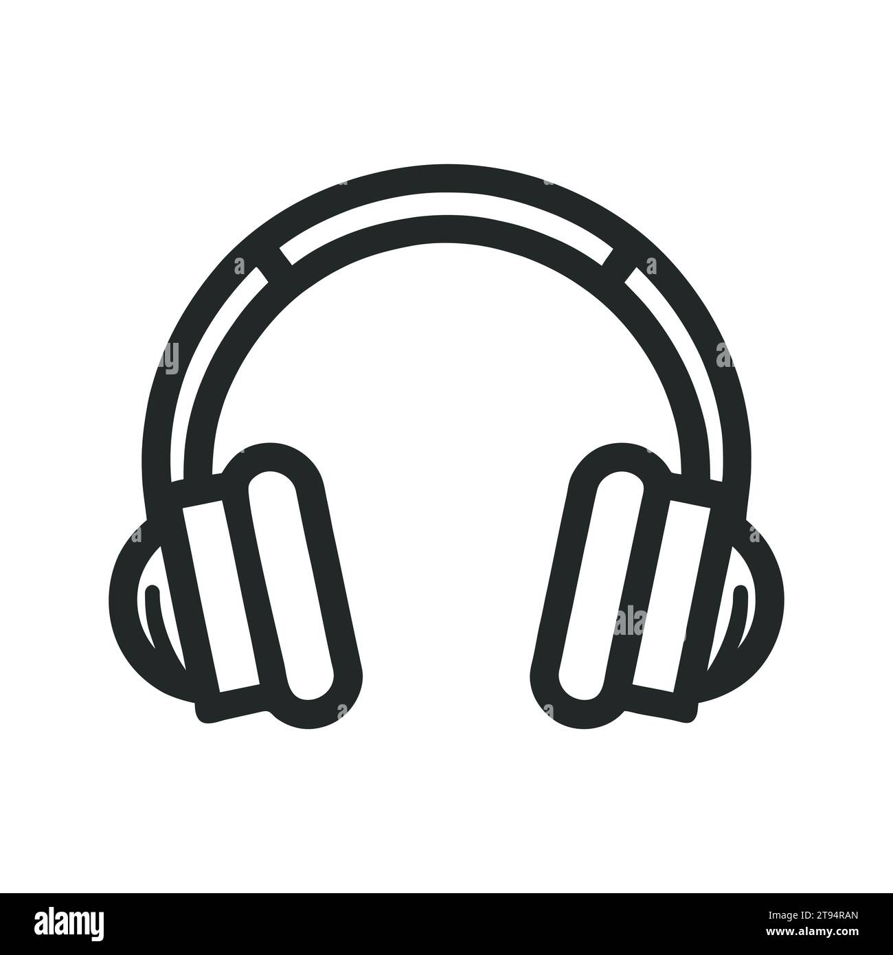 Headset silhouette icon hi-res stock photography and images - Alamy