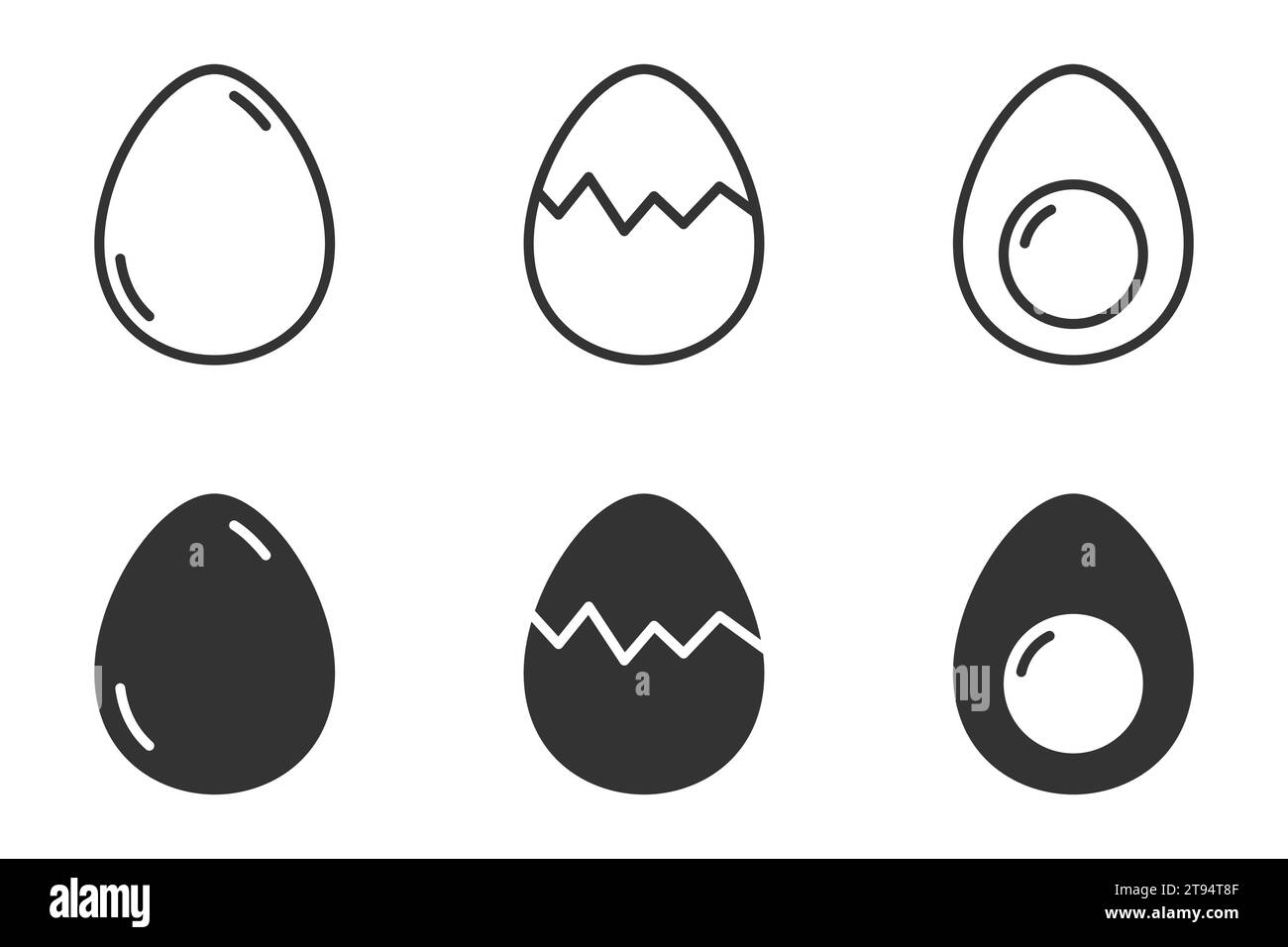 Chicken egg icon. Vector illustration Stock Vector Image & Art - Alamy