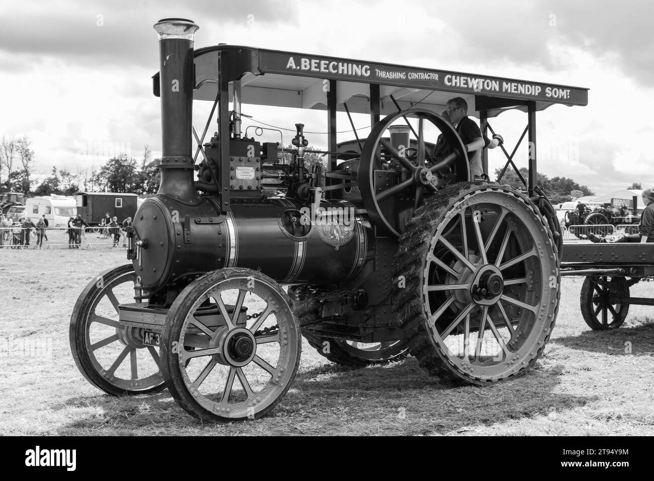 Low Ham.Somerset.United Kingdom.July 23rd 2023.A Marshall traction ...