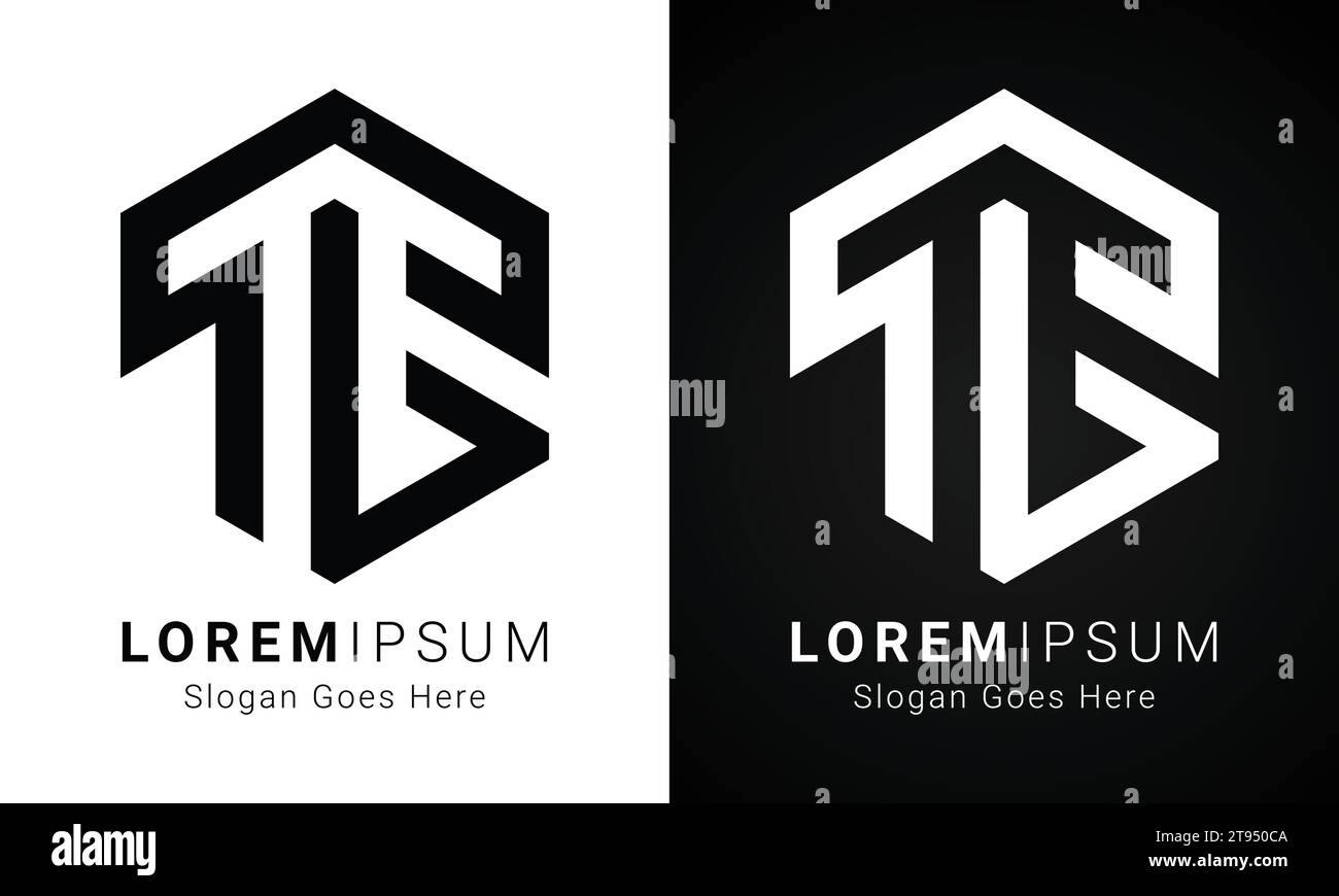 Luxury Initial TL or LT Monogram Text Letter Logo Design Stock Vector