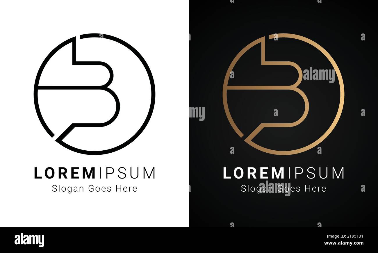 Luxury Initial OS or SO Monogram Text Letter Logo Design Stock Vector