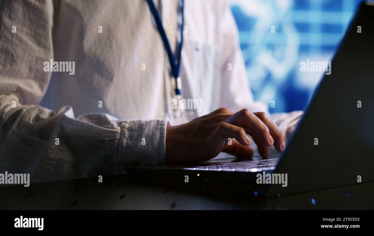 Knowledgeable expert developing artificial intelligence neural networks ...