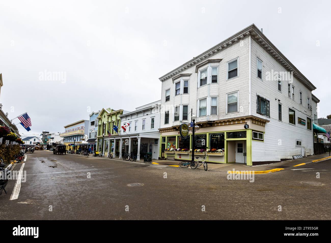 Main Street On Mackinac Island Motorized Vehicles Were Banned On main-street-on-mackinac-island-motorized-vehicles-were-banned-on