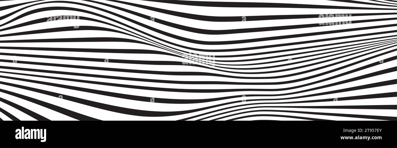 abstract black and white vector wave background Stock Vector Image ...