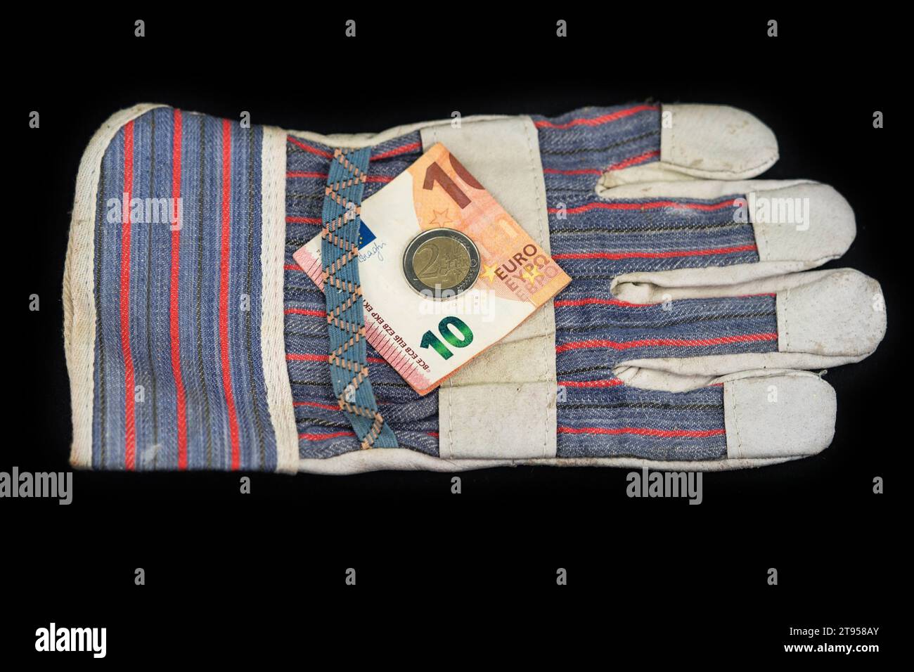 Mindestlohn, minimum wage in Germany, of 12 ? in construction sector Stock Photo Alamy