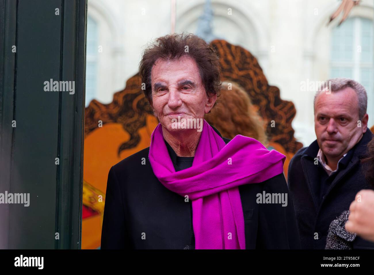 Paris, France. 19th Nov, 2023, Jack Lang attends the silent march for peace in the Middle East at the call of 600 personalities in Paris, France Stock Photo