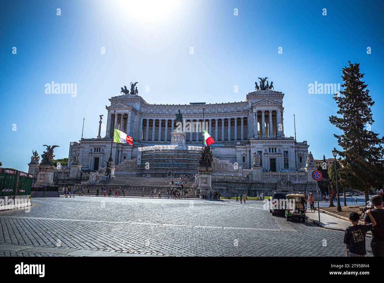 Monument to Victor Emmanuel II Rome Italy Stock Photo