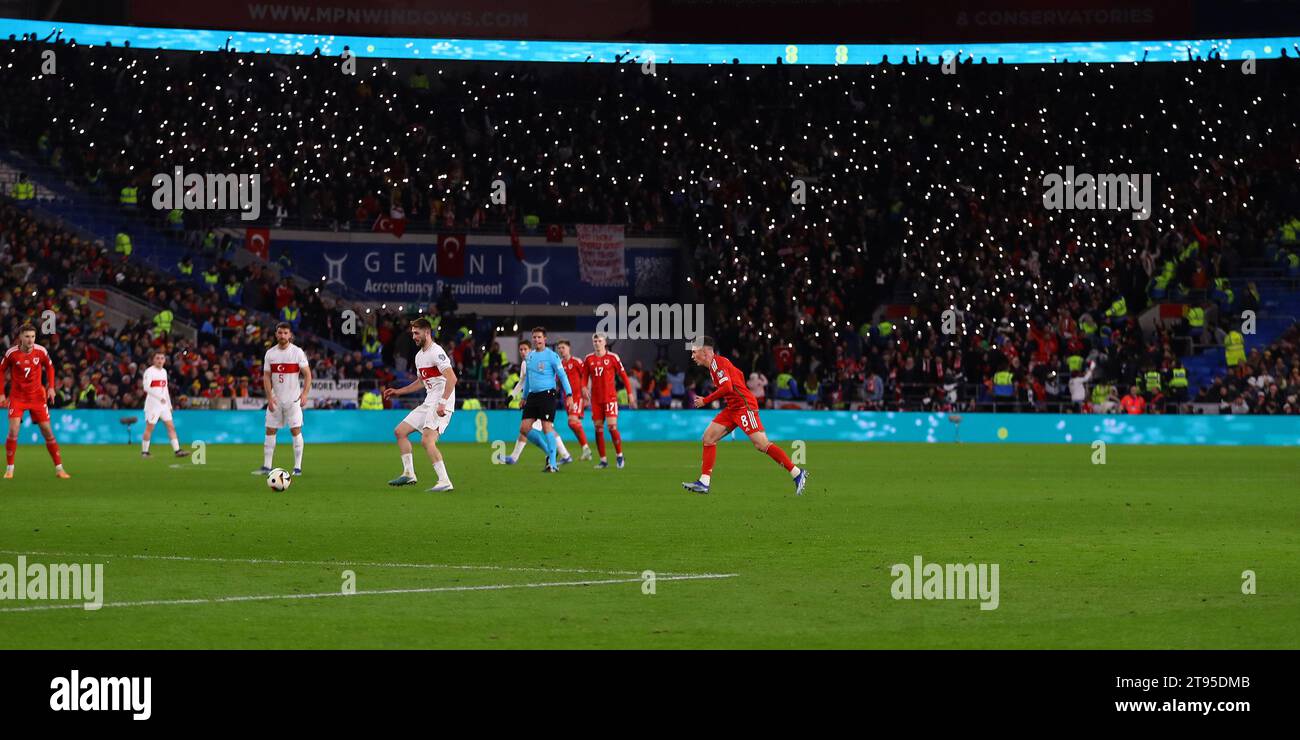 Wales vs Turkey national football team match - Stadium View 2022