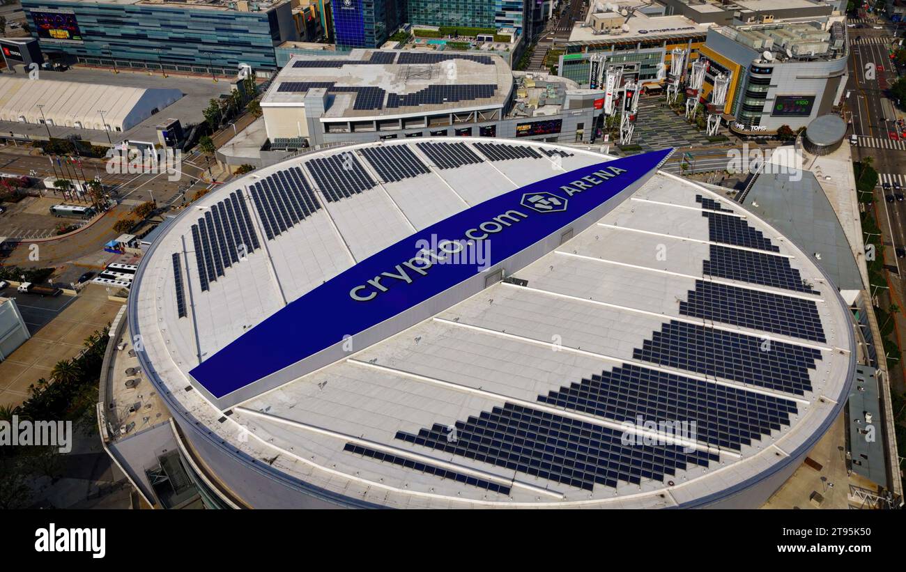 Crypto com arena aerial hi-res stock photography and images - Alamy