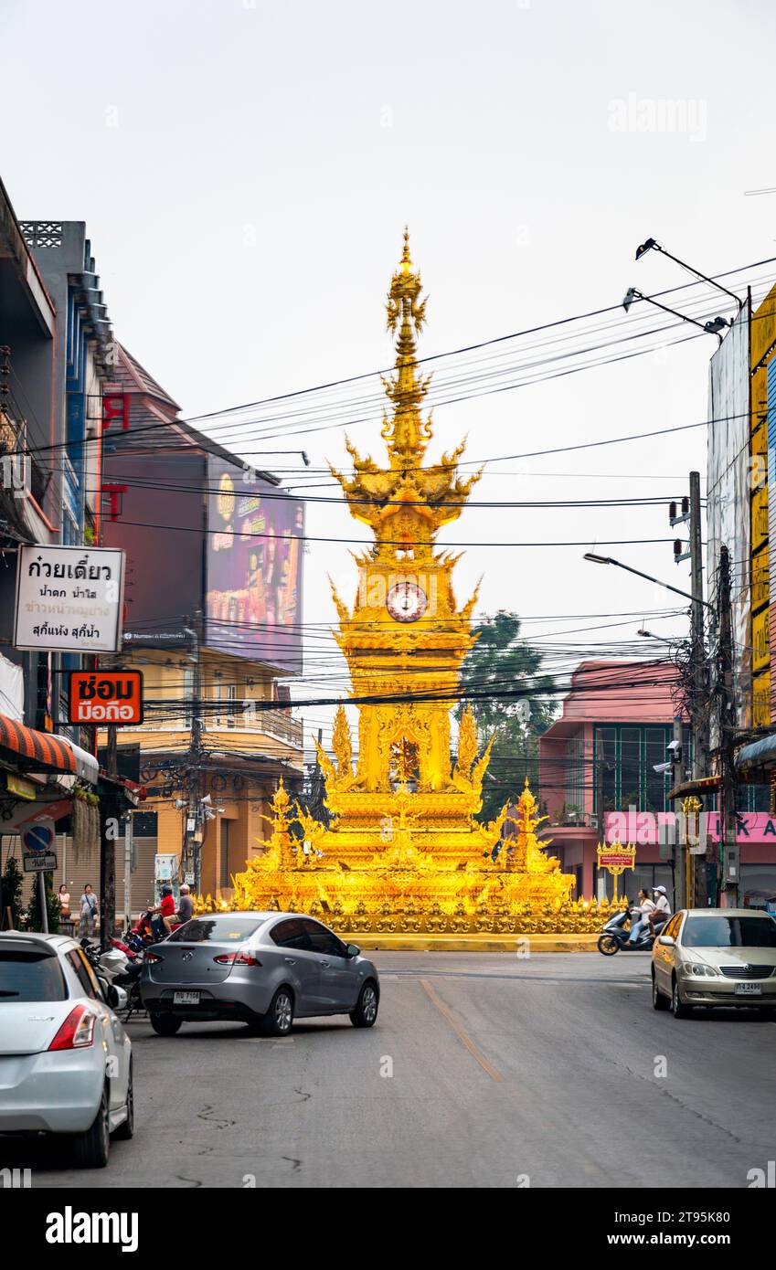 Chiang Rai,Northern Thailand-March 26 2023: The beautifully ornate city ...