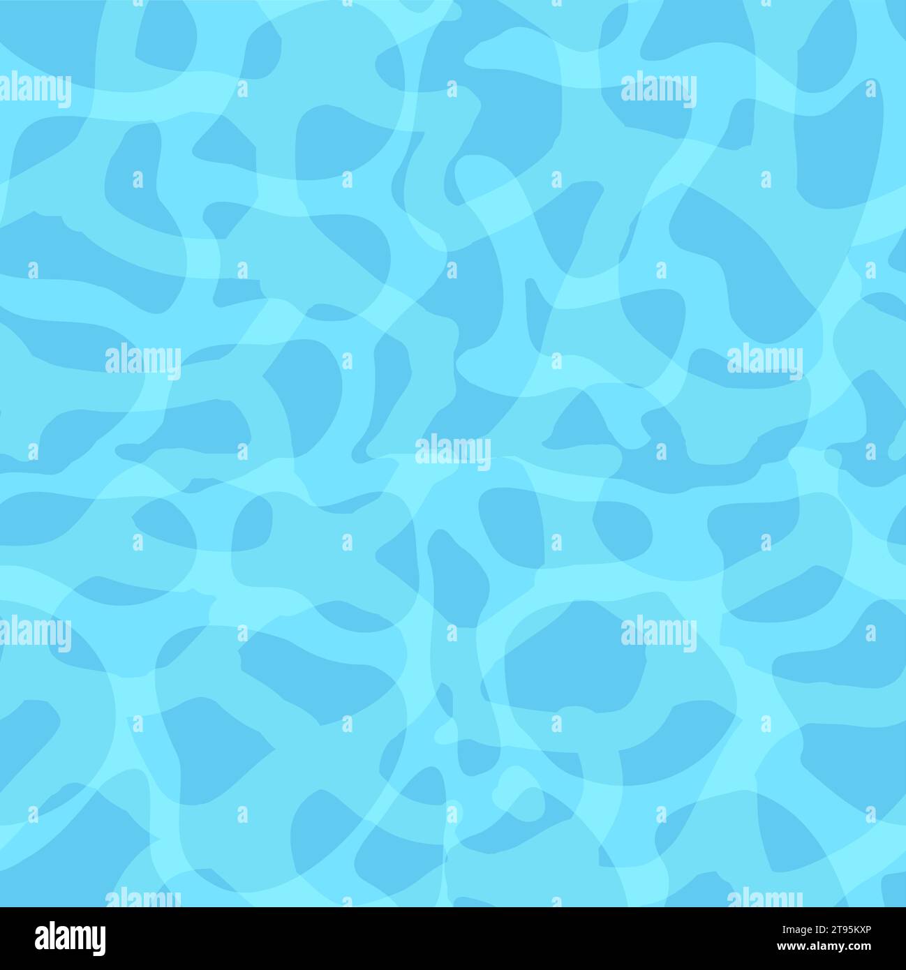 Blue water seamless pattern. Sea vacation concept Stock Vector Image ...