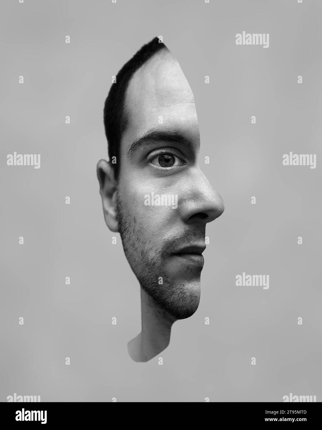 artistic photo of a human face Stock Photo