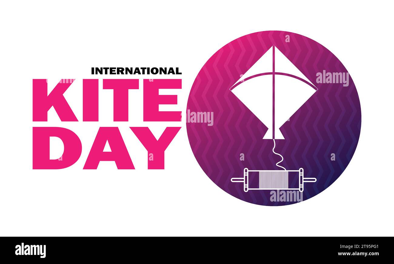 International Kite Day Vector illustration. Holiday concept. Template