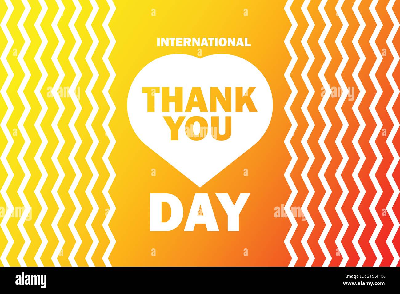 International Thank You Day Vector illustration. Holiday concept. Template for background,  banner, card, poster with text inscription. Stock Vector