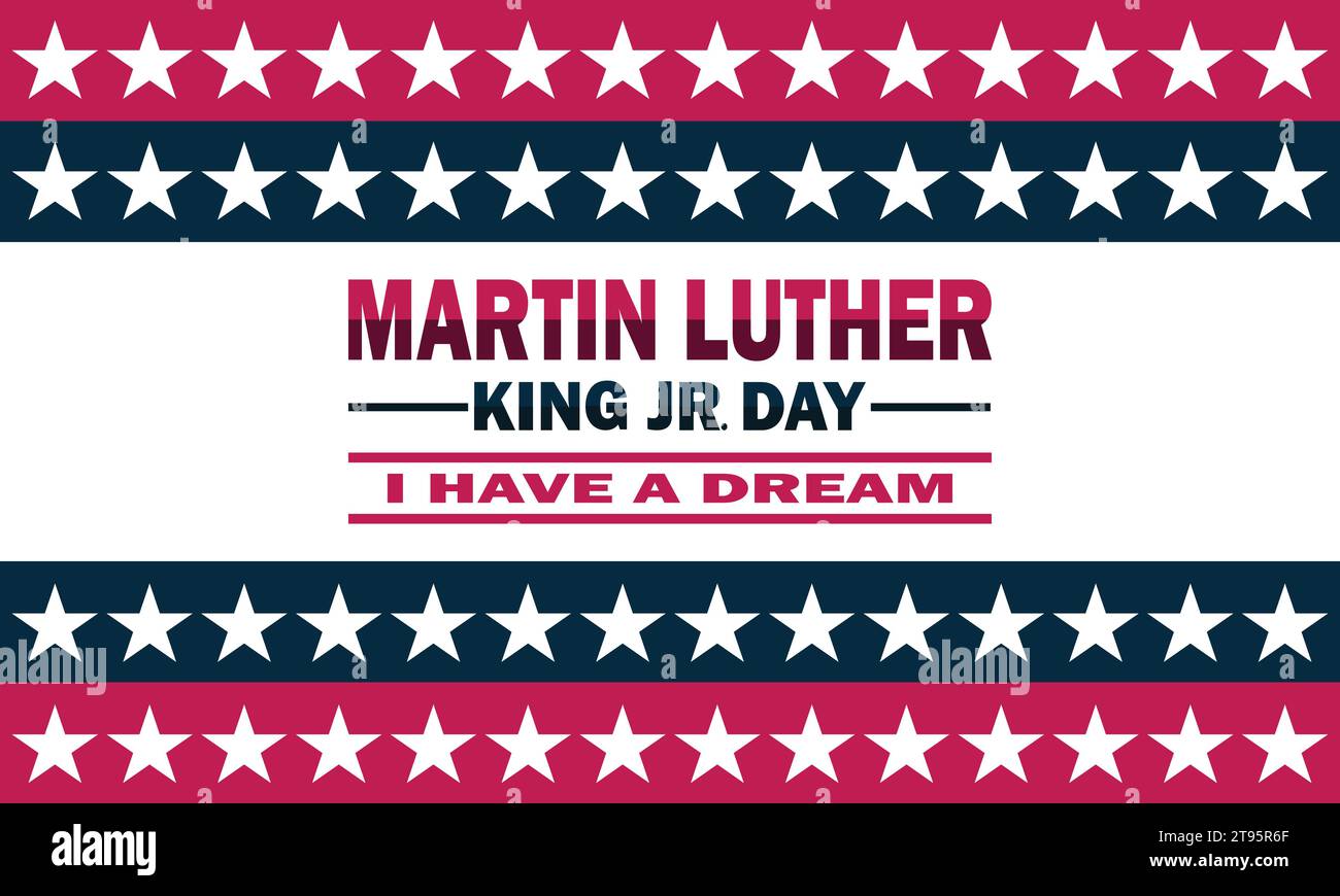 Martin Luther King Day. Vector illustration. Suitable for greeting card, poster and banner. Stock Vector