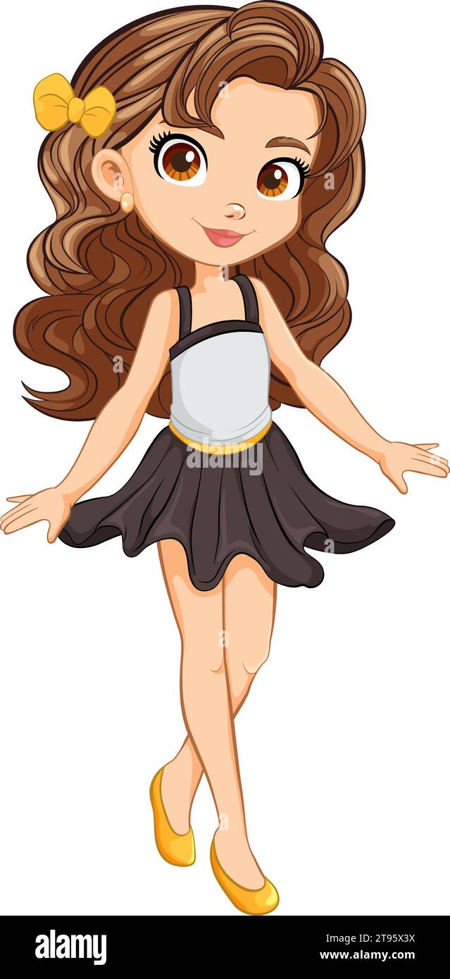 Girl with skirt vector hotsell