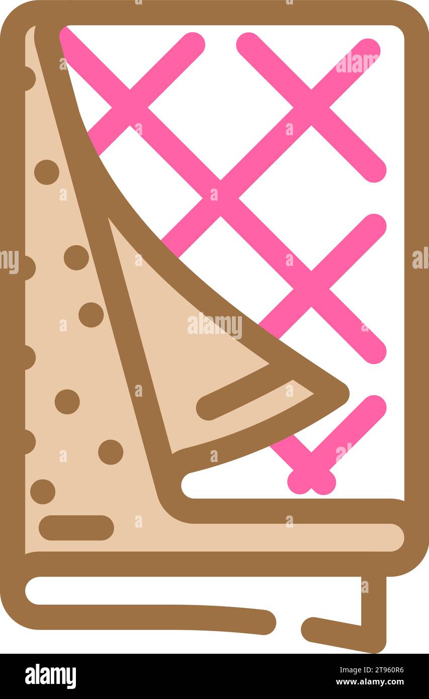 cozy blanket sleep night color icon vector illustration Stock Vector ...