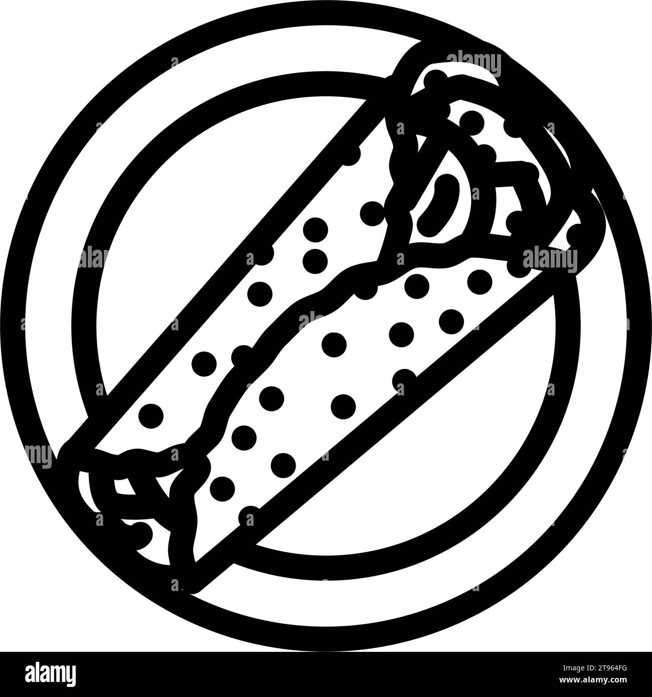 burritos mexican cuisine line icon vector illustration Stock Vector