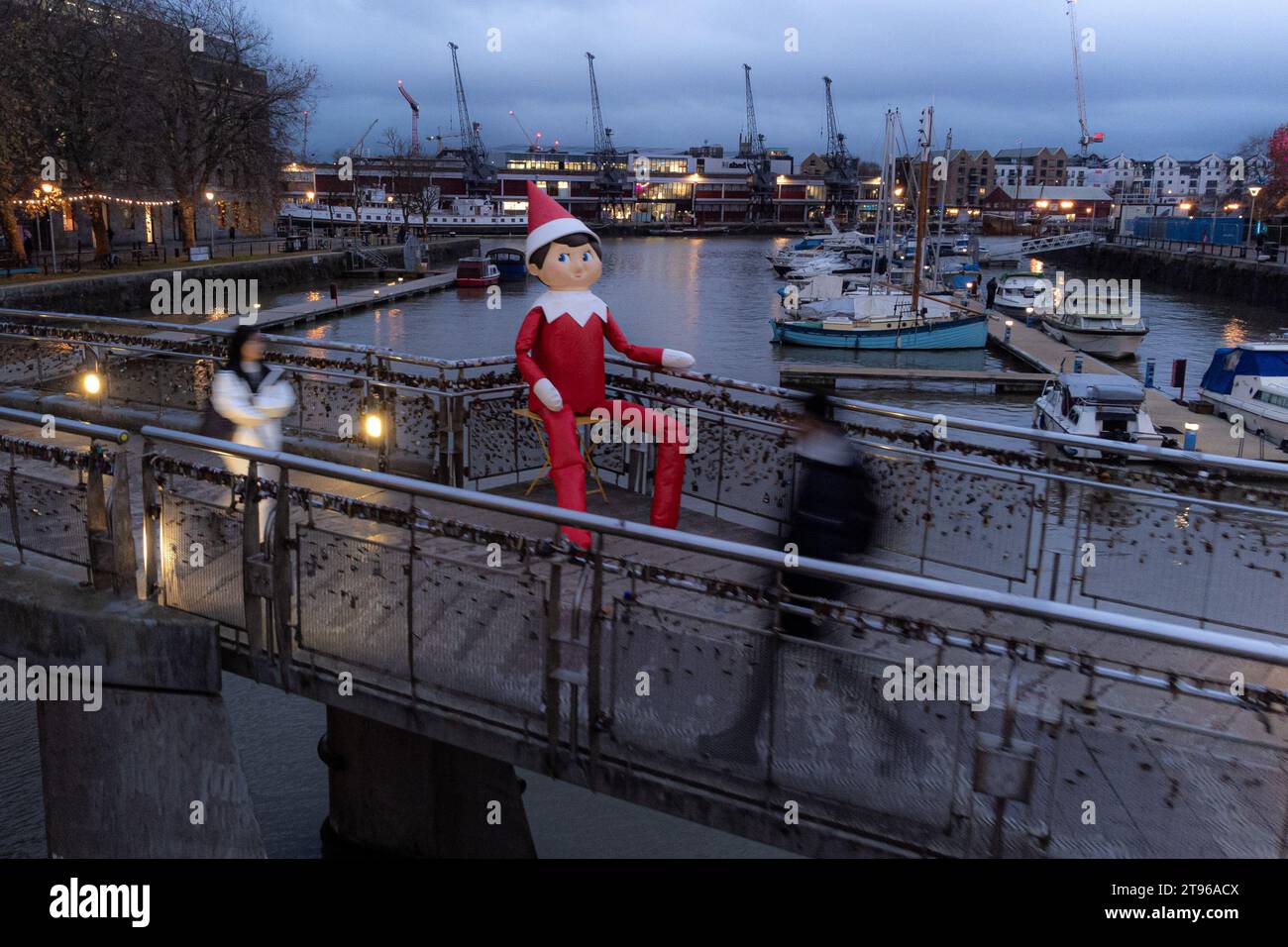 A 15ft version of the Lumistella Company's The Elf on the Shelf, Scout