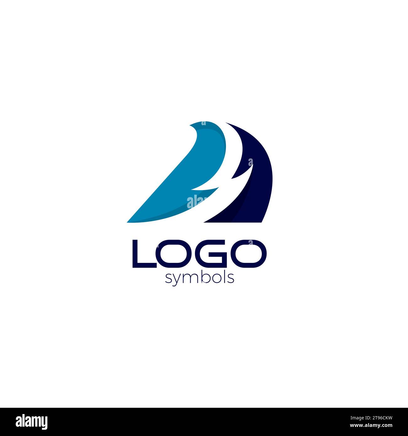 A Letter Thunder Logo Symbol. A Initial Stock Vector