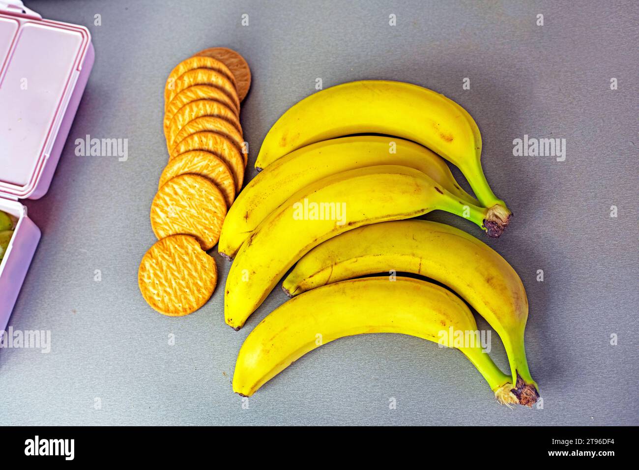bunch of banana next to banana cookies. make banana cookies. Taking
