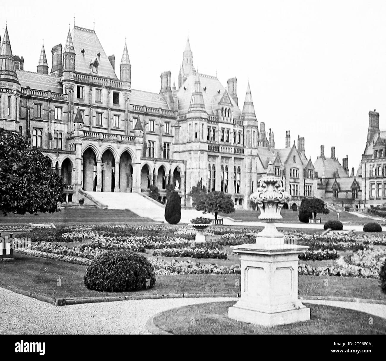 Eaton Hall, Cheshire, Victorian period Stock Photo