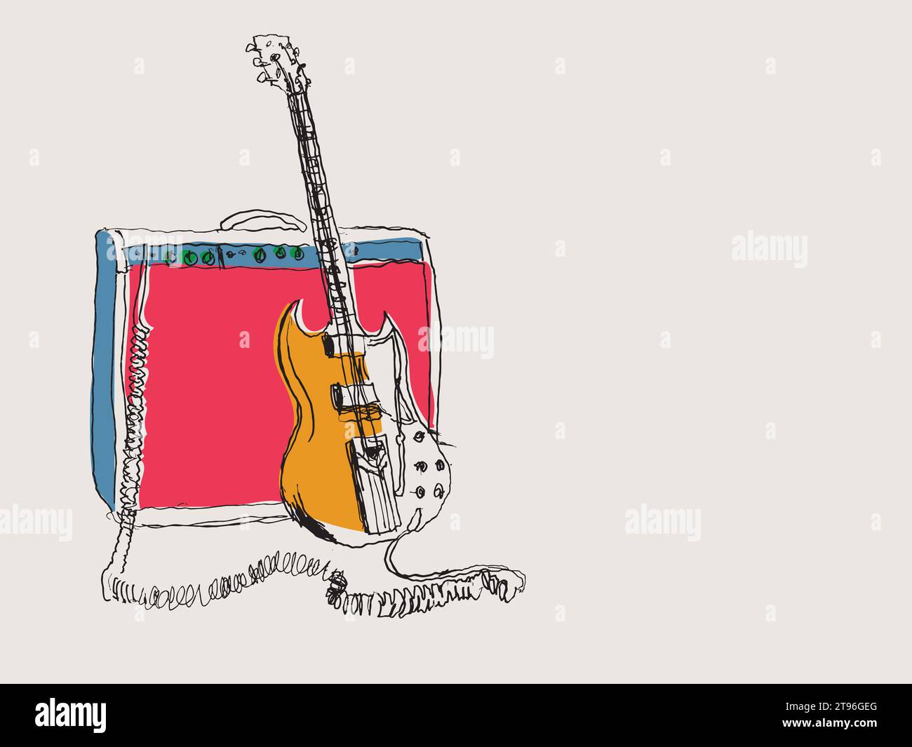 Guitar vector vectors hi-res stock photography and images - Alamy