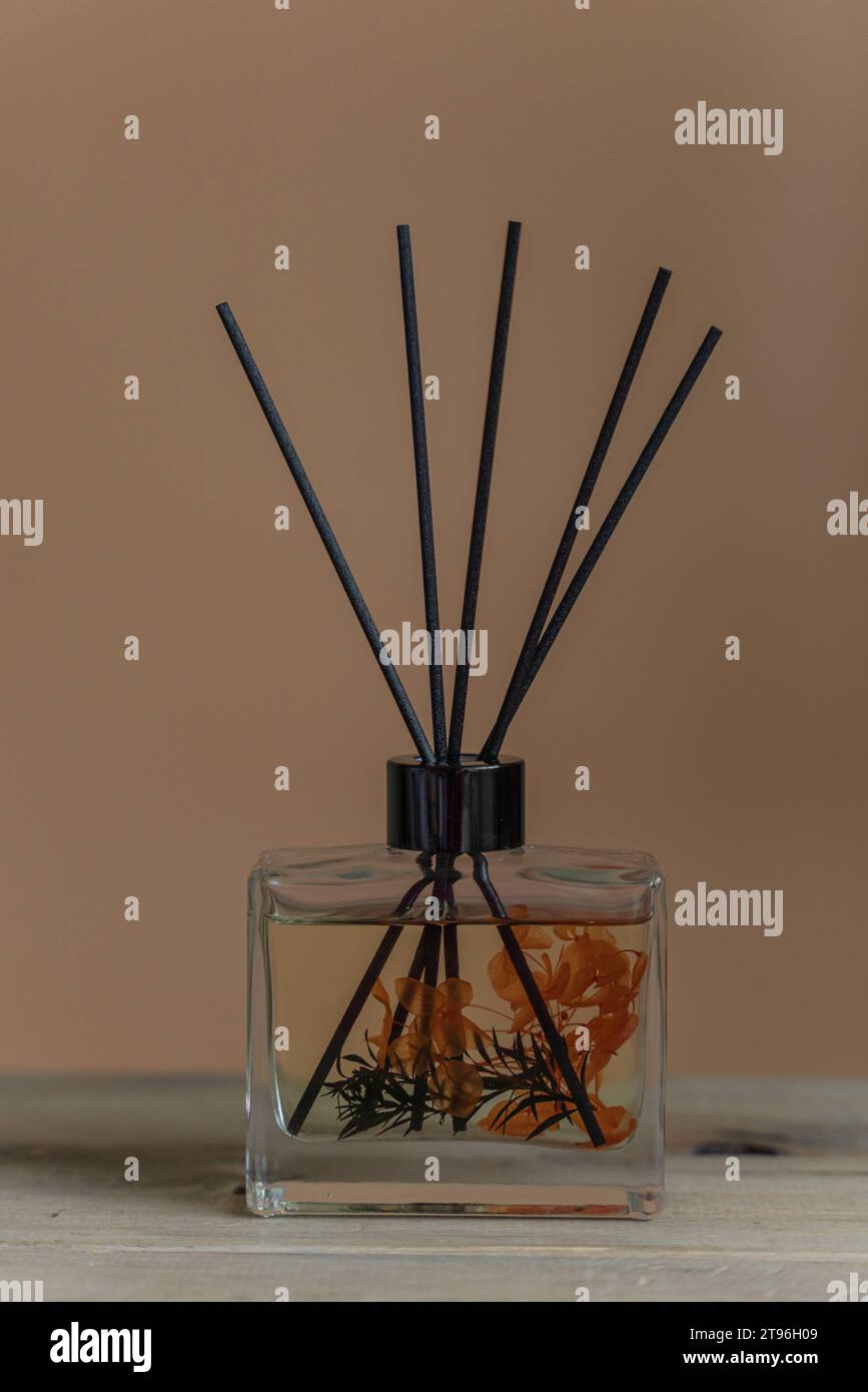 aroma diffuser on a light background, aromatherapy Stock Photo